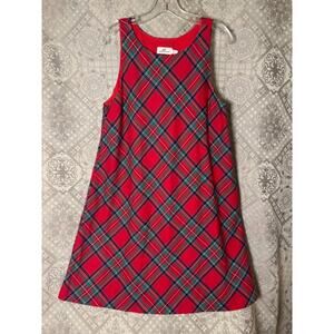 Adorable Vineyard Vines Christmas Plaid Dress Children's 14 Xmas Holiday Party